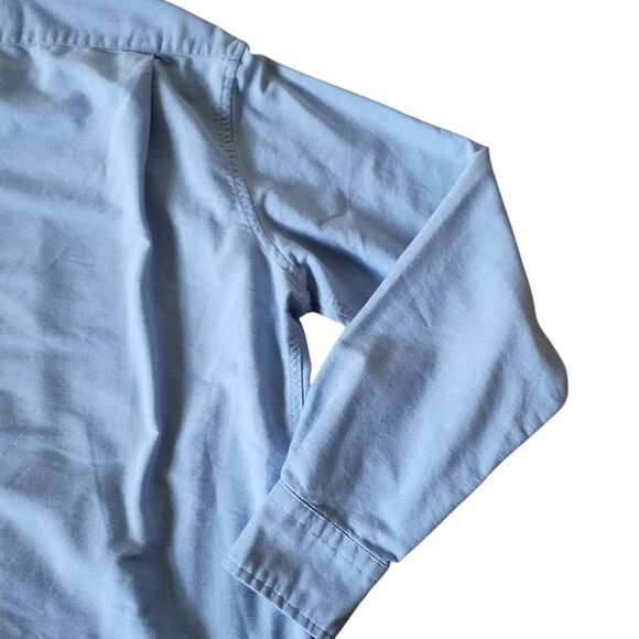 U.S. Polo Assn Shirt Men's Medium Blue Oxford Cotton Long Sleeve Button Down - Picture 11 of 15